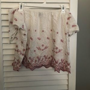 Off the shoulder blouse